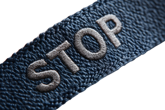Isolated blue jeans  belt on transparent background