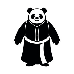 Panda in Chinese Dress