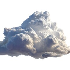 Naklejka premium A Beautifully Fluffy Cloud Formation against a Bright, Clear Sky, Creating a Serene and Soothing Ambiance for Nature Lovers and Photographers Alike