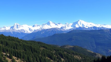 Obraz premium view of the mountains