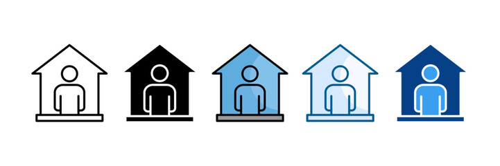 Independent Living Icon Set Multiple Style Collection