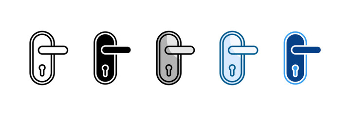 Handle Icon Set Multiple Style Collection