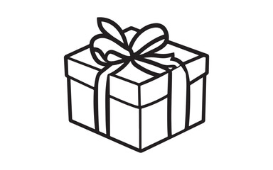 Obraz premium christmas gift box isolated on white