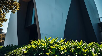 Sustainable architecture - green facade concept
