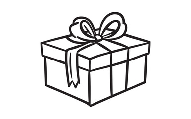 Obraz premium christmas gift box isolated on white