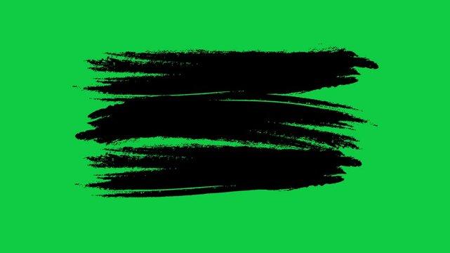 Easy to use vector grunge brush strokes on green background