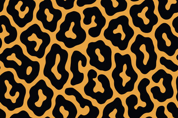High-Contrast Jaguar Print Seamless Animal Pattern