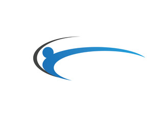 Health success people care logo and symbols template