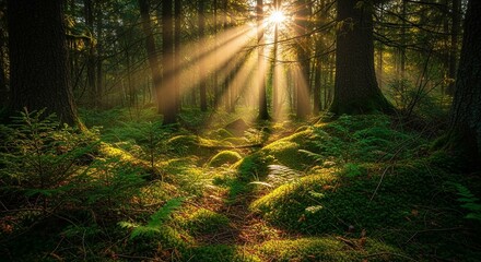 a dense forest. 