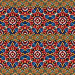 ethnic floral seamless pattern. abstract ornament pattern