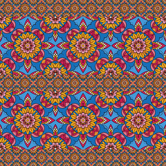 ethnic floral seamless pattern. abstract ornament pattern