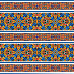 ethnic floral seamless pattern. abstract ornament pattern
