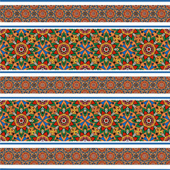 ethnic floral seamless pattern. abstract ornament pattern