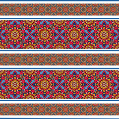 ethnic floral seamless pattern. abstract ornament pattern