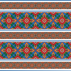 ethnic floral seamless pattern. abstract ornament pattern