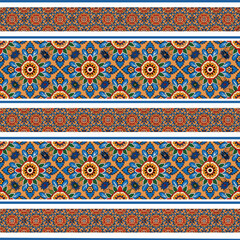 ethnic floral seamless pattern. abstract ornament pattern