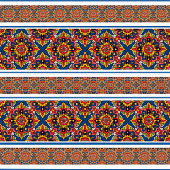 ethnic floral seamless pattern. abstract ornament pattern