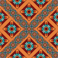ethnic floral seamless pattern. abstract ornament pattern