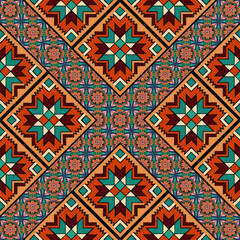 ethnic floral seamless pattern. abstract ornament pattern