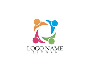 Community people care logo and symbols template