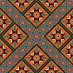 ethnic floral seamless pattern. abstract ornament pattern
