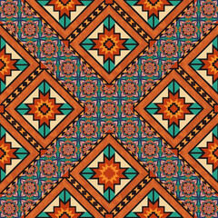 ethnic floral seamless pattern. abstract ornament pattern