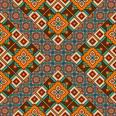 ethnic floral seamless pattern. abstract ornament pattern