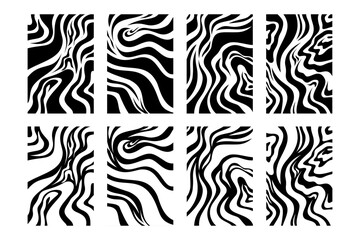 Abstract zebra stripes pattern element design, abstract tribal tattoo pattern