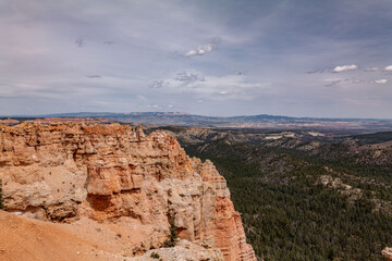 Black Birch Canyon, Bryce Canyon National Park, Utah. Claron Formation, (Tcp) Pink member;...