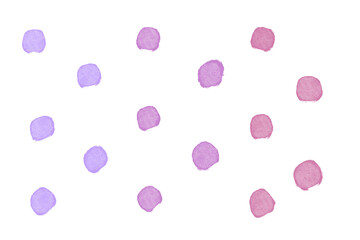 Watercolor colorful dots background