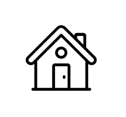 home icon on white background. Generative AI