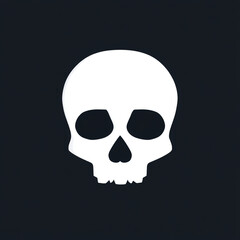 human skull and crossbones. Generative AI