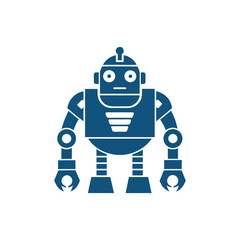 Futuristic Robot, Head, Icon, Set, Logo Design for AI and Automation