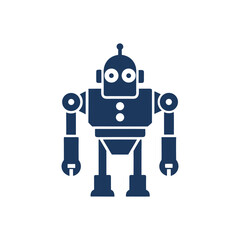 Futuristic Robot, Head, Icon, Set, Logo Design for AI and Automation