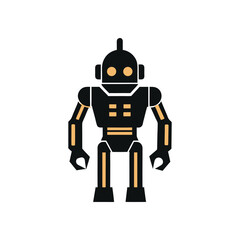 Futuristic Robot, Head, Icon, Set, Logo Design for AI and Automation