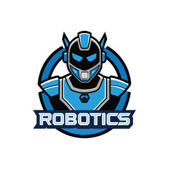 Futuristic Robot, Head, Icon, Set, Logo Design for AI and Automation