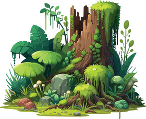  Jungle Environment Tree Stump