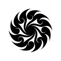 Obraz premium Flowing Swirl Design With Intricate Detailing Elements Vector Illustration