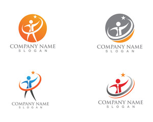 people care logo and symbols template app