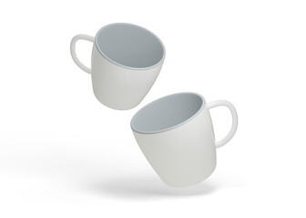 Oval Mug Mockup for Coffee Shop Branding Design