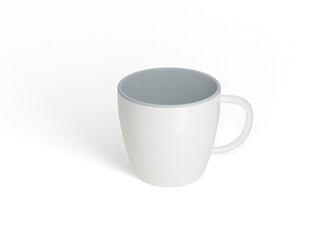 Oval Ceramic Cup Mockup for Branding Presentation