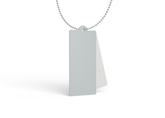 Leather Keychain Tag Mockup