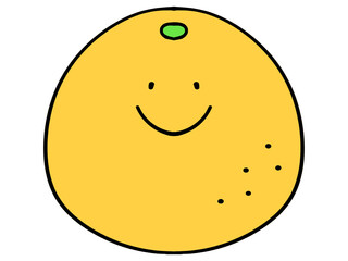 シンプルなグレープフルーツのイラスト素材