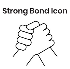 Strong Bond Icon vector for illustration