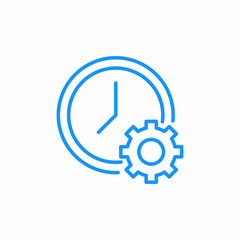 time optimization icon sign vector