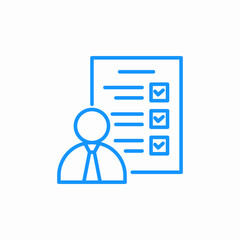 user checklist icon sign vector