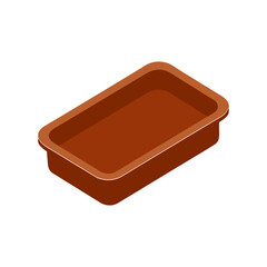  baking tray vector art illustration