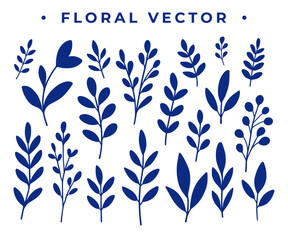 silhouette minimalist vector set design