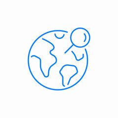 global search icon sign vector