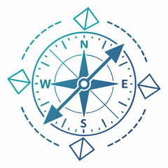 Airflow Direction Icon Vector | Generative AI & Linocut Silhouette Design